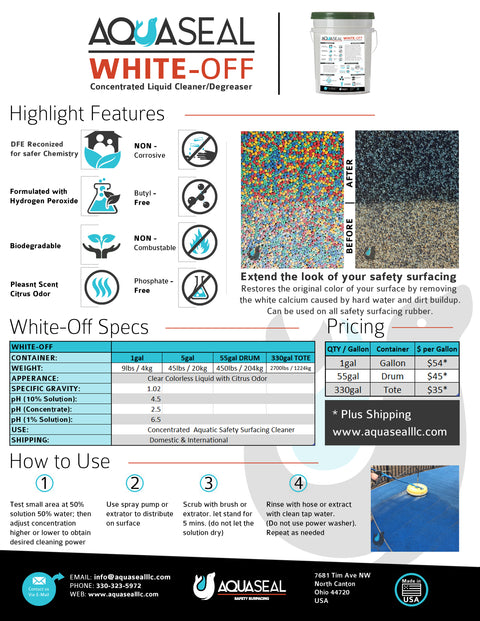 White-Off spec sheet