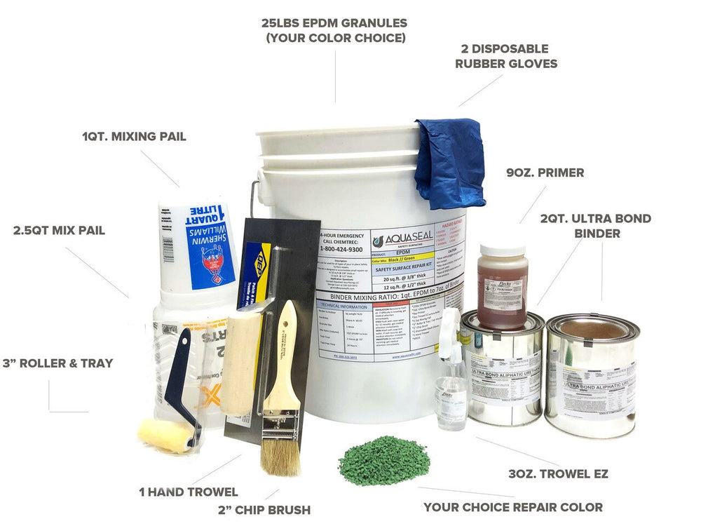EPDM Safety Surface Repair Kit | AquaSeal Resurfacing